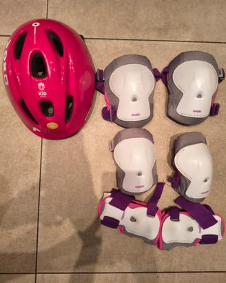 Casco da bici per bambino/a + protezioni 