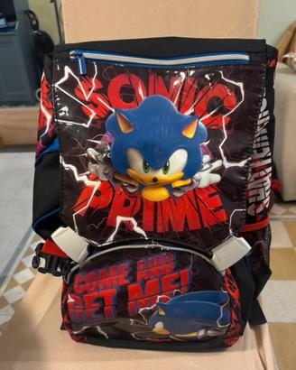 Zaino scuola sonic