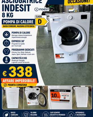 asciugatrice 8kg