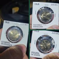 monete da 2 euro polizia finanza Paolo  borsellino