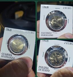 monete da 2 euro polizia finanza Paolo  borsellino