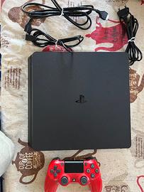 Play station 4 slim 500 gb con giochi e controller