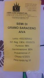 Semenze di Grano saraceno