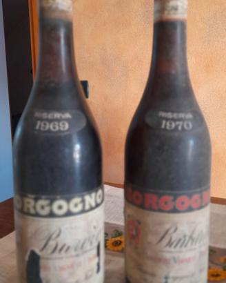 Borgogno 1969 barolo + Borgogno barbaresco 1970Bor