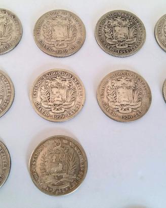 **Venezuela 10x 2 bolivares 1912 1924 1926 1945*
