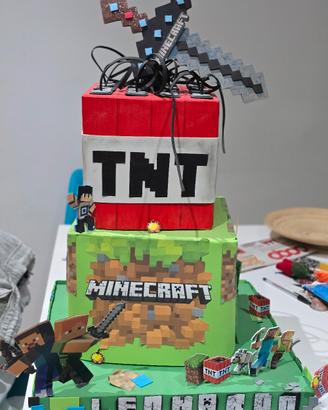 MINECRAFT TORTA ORNAMENTALE