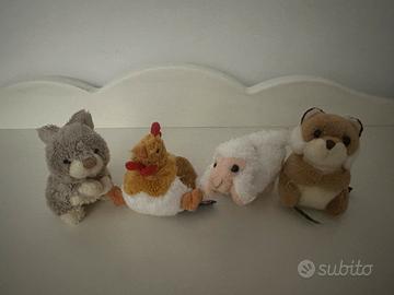 4 mini peluches Trudini