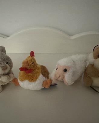 4 mini peluches Trudini