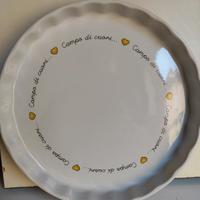 Tortiera tonda cm 28. Egan Collez. campo di cuori