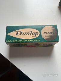 3 palle tennis Dunlop in scatola originale 1071