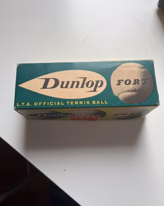 3 palle tennis Dunlop in scatola originale 1071