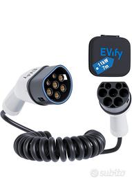 EVify Cavo di ricarica a spirale tipo 2
