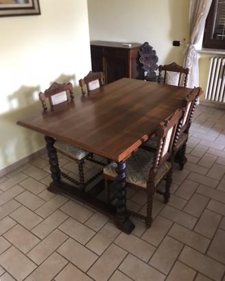 Tavolo in legno antico, anni 20
