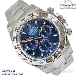 ROLEX Daytona 116509 Factory blue dial white gold