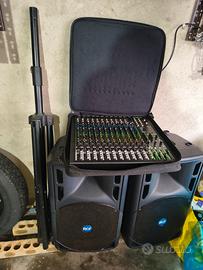 cassa Rcf +mixer con effetti voce 