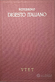 NOVISSIMO DIGESTO ITALIANO 28 volumi - Utet