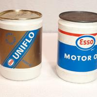 Olio motore Vintage Latte in plastica da 1/2 litro