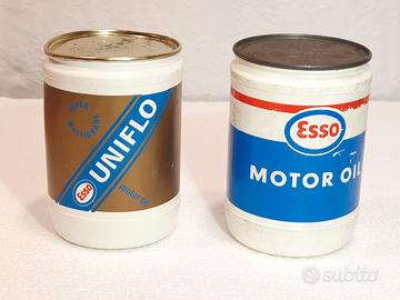 Olio motore Vintage Latte in plastica da 1/2 litro