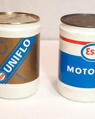 Olio motore Vintage Latte in plastica da 1/2 litro