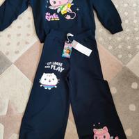 completo bambina 134cm nuovo + giubbotto