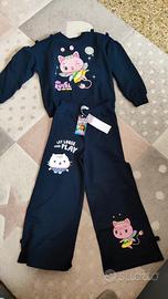 completo bambina 134cm nuovo + giubbotto