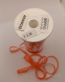 Nastrino decorativo organza arancio mm 8 x 50 MT