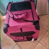 trasportino morbido pieghevole per gatto e cane, t
