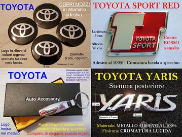 TOYOTA Stemma YARIS SPOR COPRI MOZZI 6 CM CHIAVI