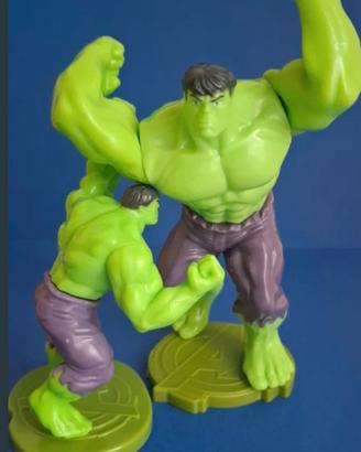 Lotto 2 Figure Hulk Marvel - Kinder Sorpresa Maxi 