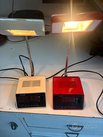 Luce con sveglia anni 70