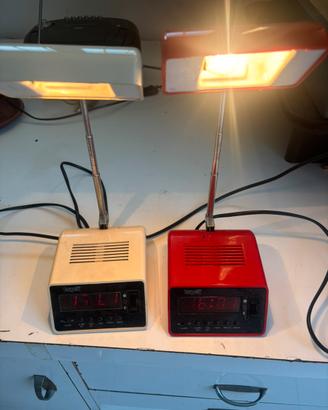 Luce con sveglia anni 70