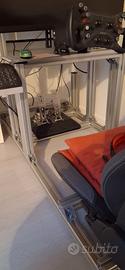 postazione simracing in alluminio