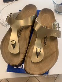 Birkenstock gizeh gold taglia 41