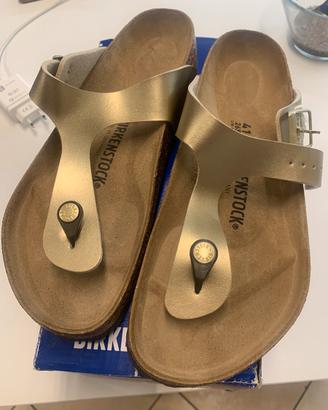 Birkenstock gizeh gold taglia 41