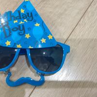 occhiali  da festa+maschera per il sonno 