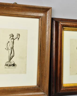 Coppia di incisioni ottocentesche