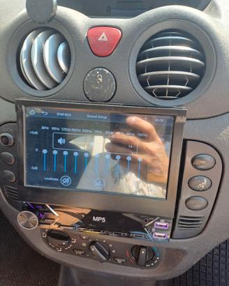 1 DIN effetto 2 din Autoradio Schermo Ribaltabile 