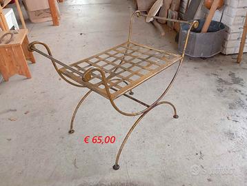 Poltrona donna Francese in ferro battuto Shabby