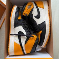 Scarpe Nike Jordan taxi gialle nere e bianche 38