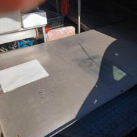 Banco alimentare in acciaio non refrigerato