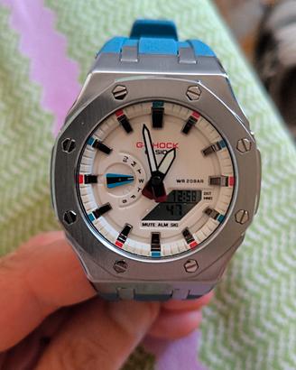 orologio G-Shock GA-2100 quadrante bianco 