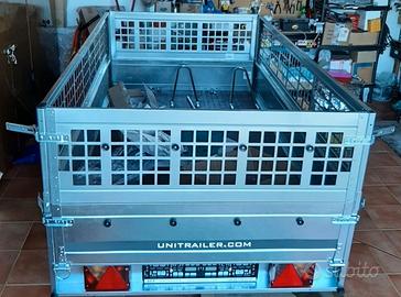 Rimorchio carrello  nuovo  portamoto portatutto 