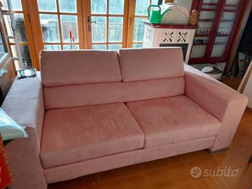 divano rosa sfoderabile