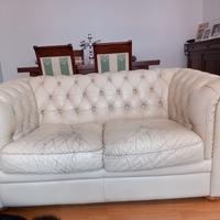 divano in vera pelle vintage