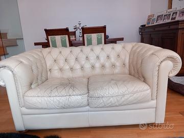 divano in vera pelle vintage