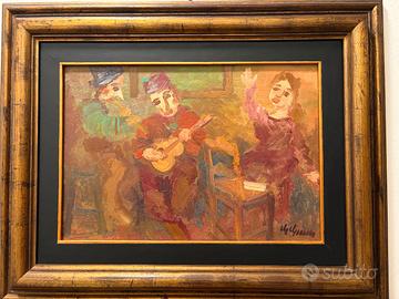 Quadro Guido Guidi – “I Musicanti” |Olio su tavola