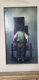 Mario russo olio su tavola 30 x 51
