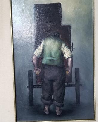 Mario russo olio su tavola 30 x 51