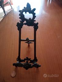 Cavalletto vittoriano leggio antico in ferro