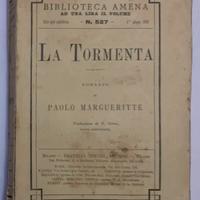 Libro antico Margueritte LA TORMENTA Treves 1898